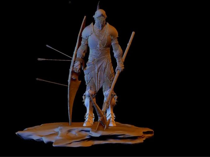 Knight Zbrush Turntable